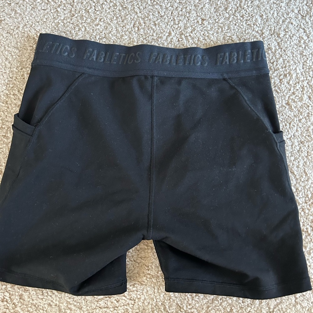 Fabletics Black Bike Shorts